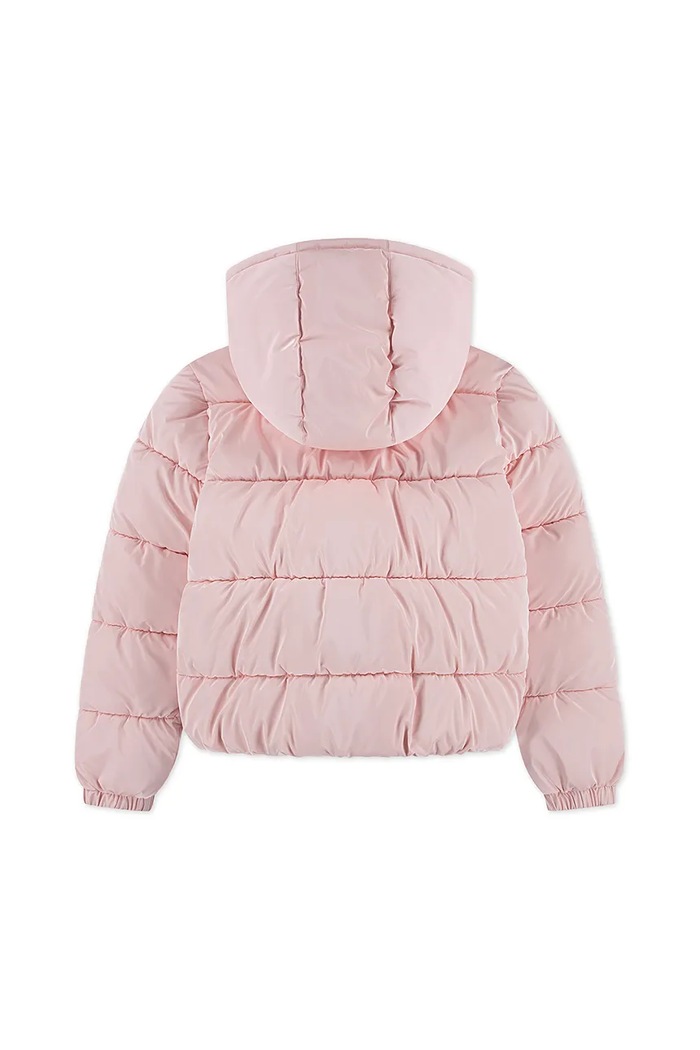 Dječja jakna Levi's SHINY HVWT PUFFER 4EN640 roza AW25