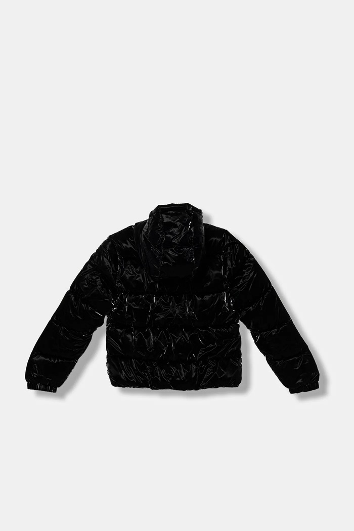 Dětská bunda Levi's SHINY HVWT PUFFER 4EN640 černá AW25