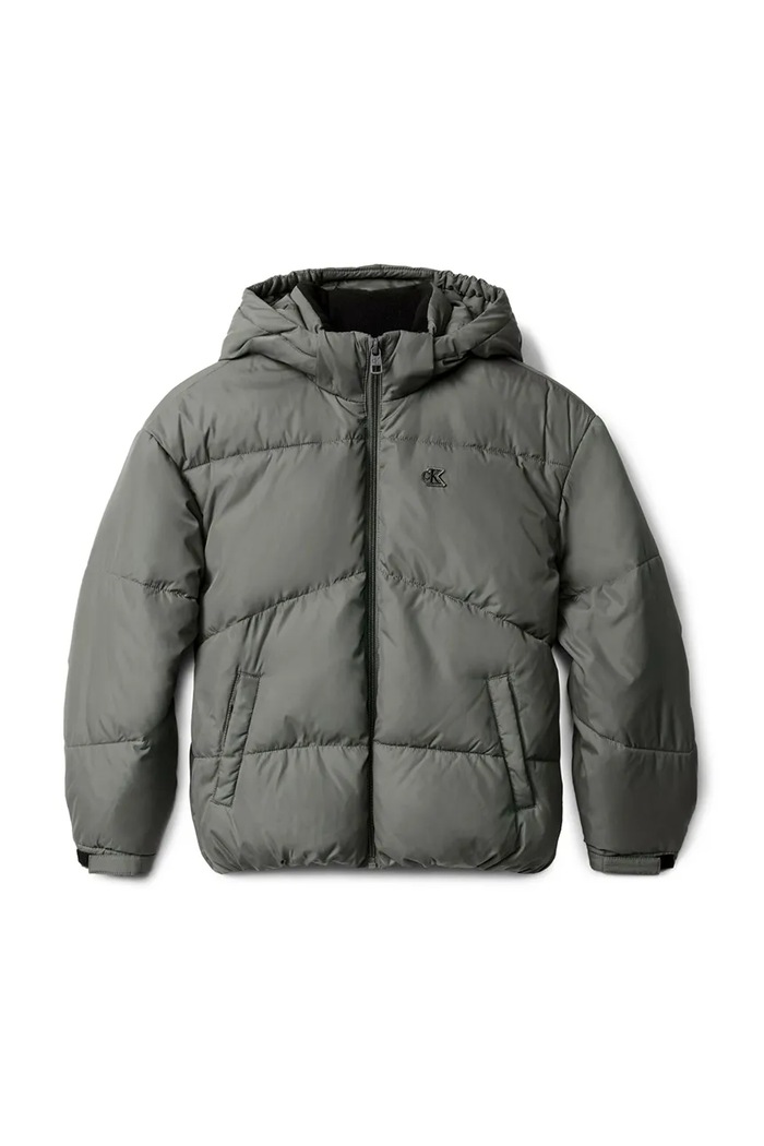Detská bunda Calvin Klein Jeans IG0IG02056.9BYA sivá AW25