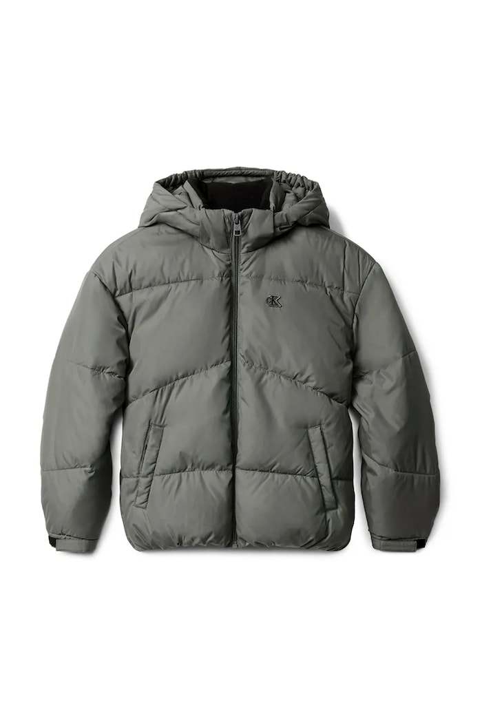 Detská bunda Calvin Klein Jeans IG0IG02056.9BYA sivá AW25