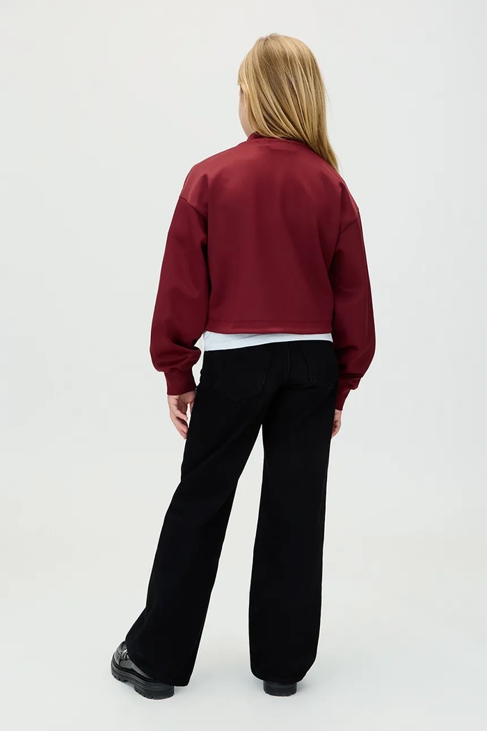 Calvin Klein Jeans geacă bomber pentru copii IG0IG03076.9BYA burgundia