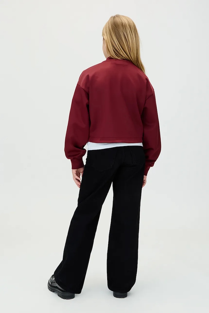 Calvin Klein Jeans geacă bomber pentru copii IG0IG03076.9BYA burgundia