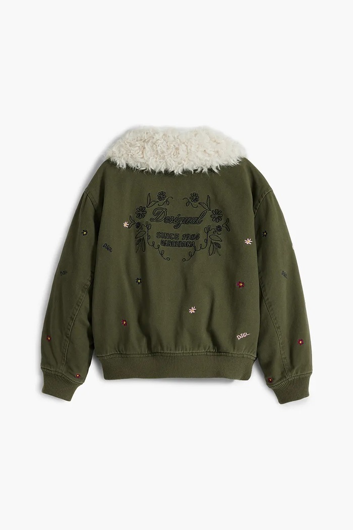 Dětská bunda Desigual 25WGEW12 zelená AW25