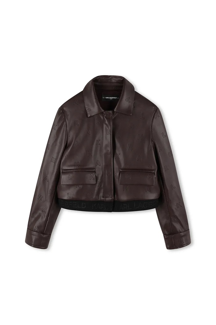 Karl Lagerfeld Geacă copii Z30607.156.162 maro AW25