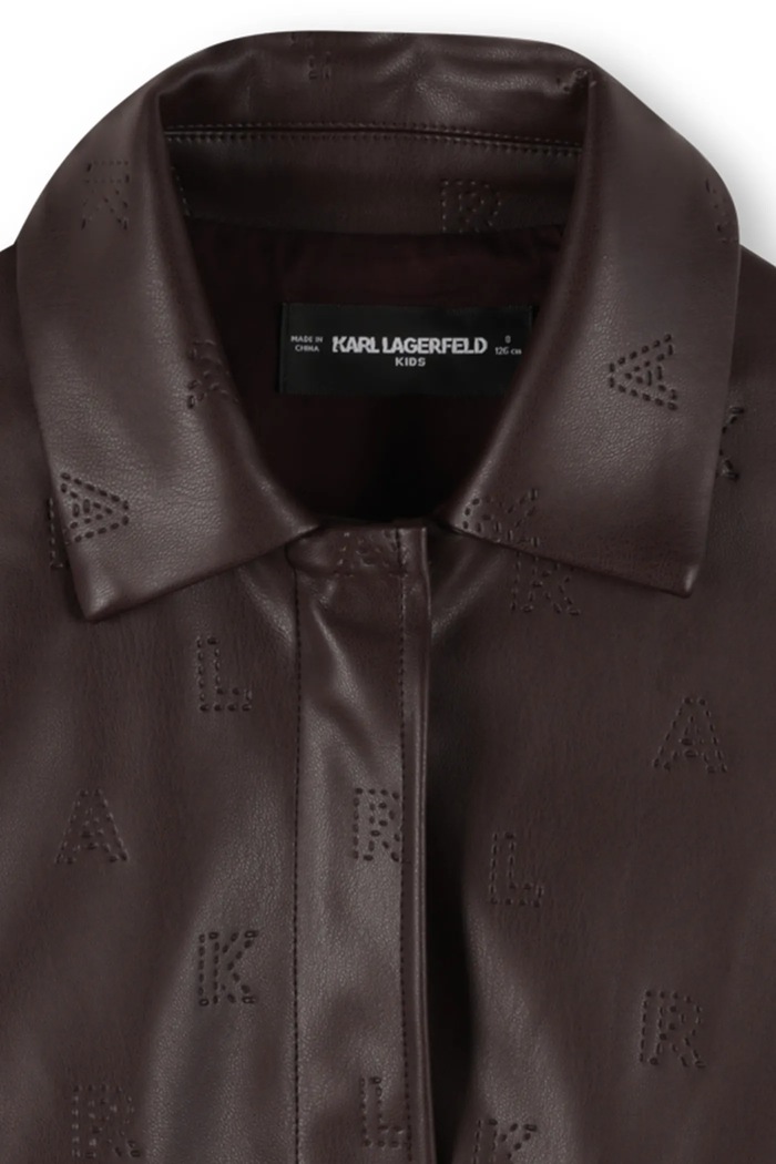 Geacă copii Karl Lagerfeld Z30607.156.162 maro