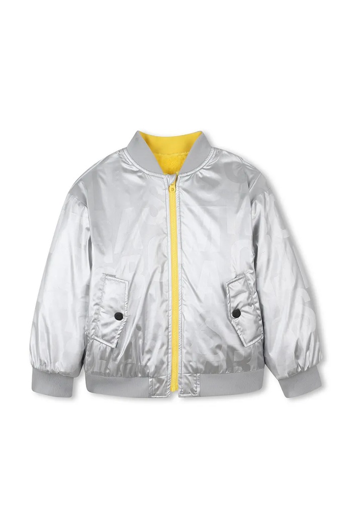 Marc Jacobs geacă reversibila pentru copii W60583 argintiu AW25