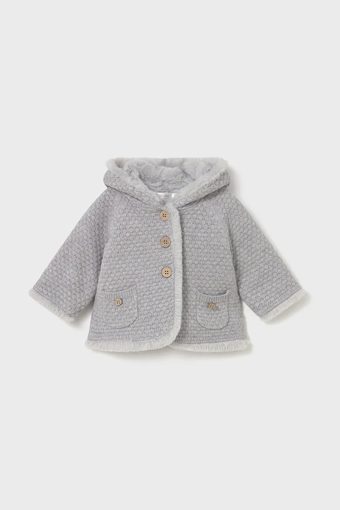 Бебешко яке Mayoral Newborn преходна изолация сив 2333.2L.Newborn.9BYA