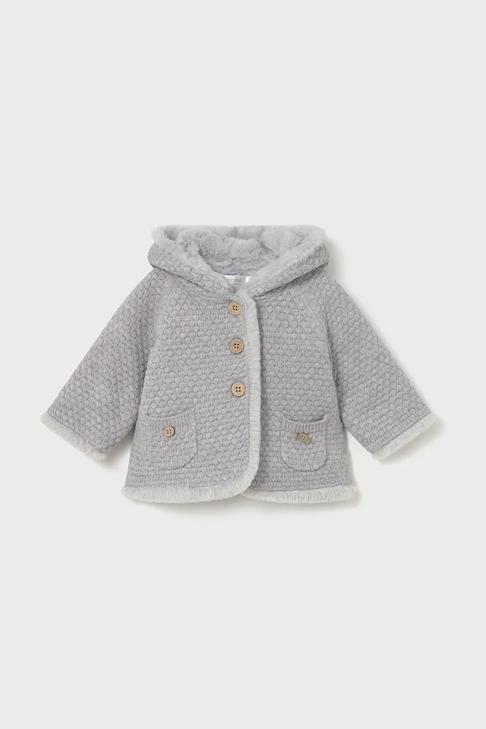 Бебешко яке Mayoral Newborn преходна изолация сив 2333.2L.Newborn.9BYA