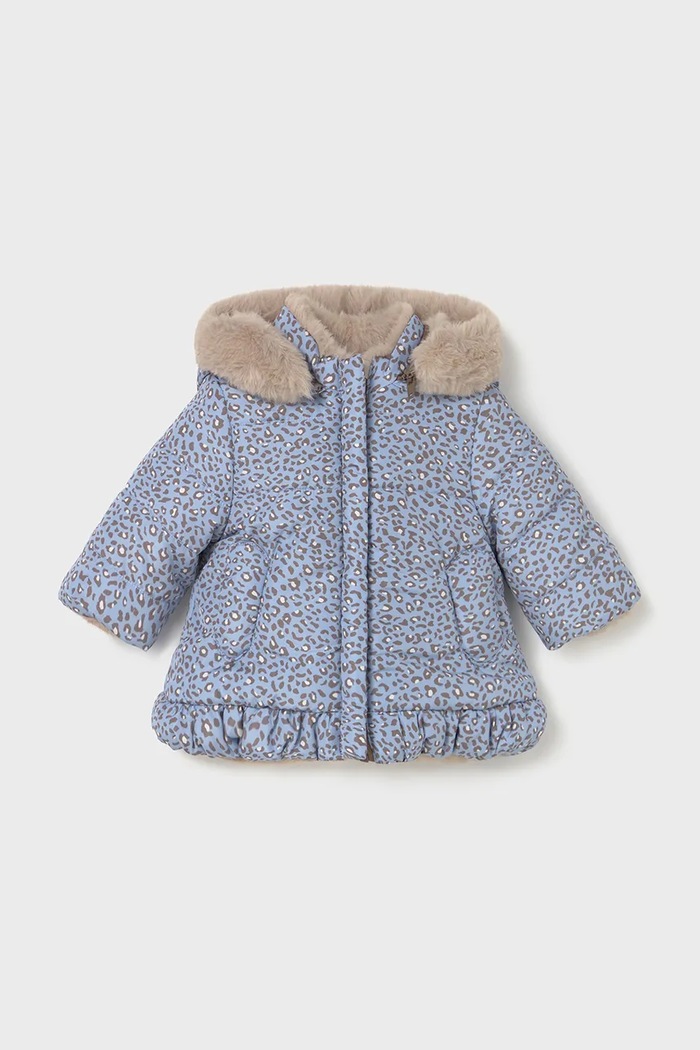 Βρεφικό μπουφάν διπλής όψης Mayoral Newborn 2404.2P.Newborn.9BYA μπλε AW25