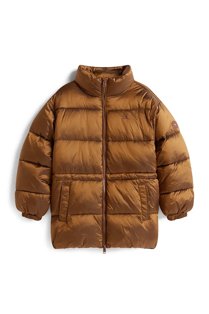 Tommy Hilfiger geacă KG0KG08762.9BYA maro AW25