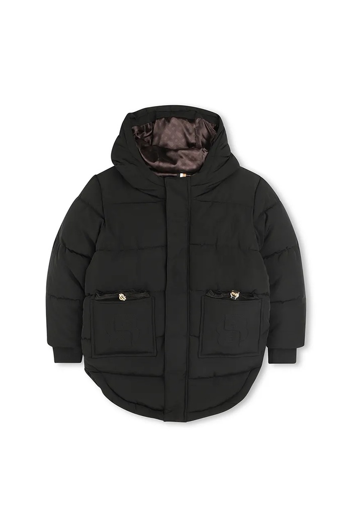 Παιδικό μπουφάν BOSS J52427.126.150 μαύρο AW25