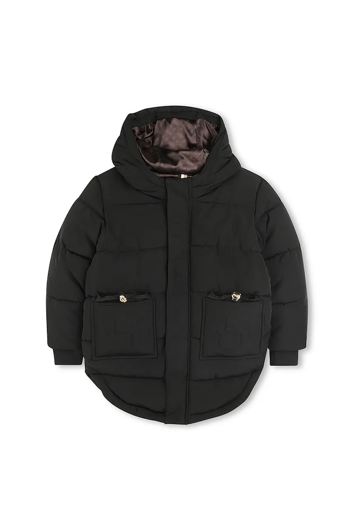 Παιδικό μπουφάν BOSS J52427.126.150 μαύρο AW25