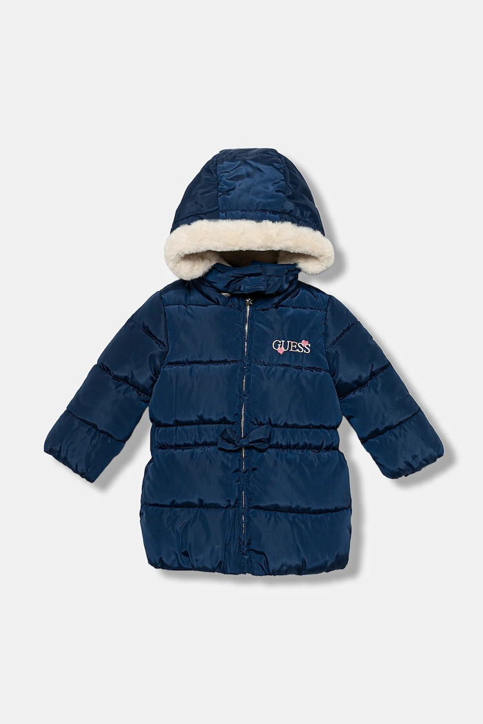 Guess geacă bebe cu captuseala bleumarin A5BL02.WB240.9BYA