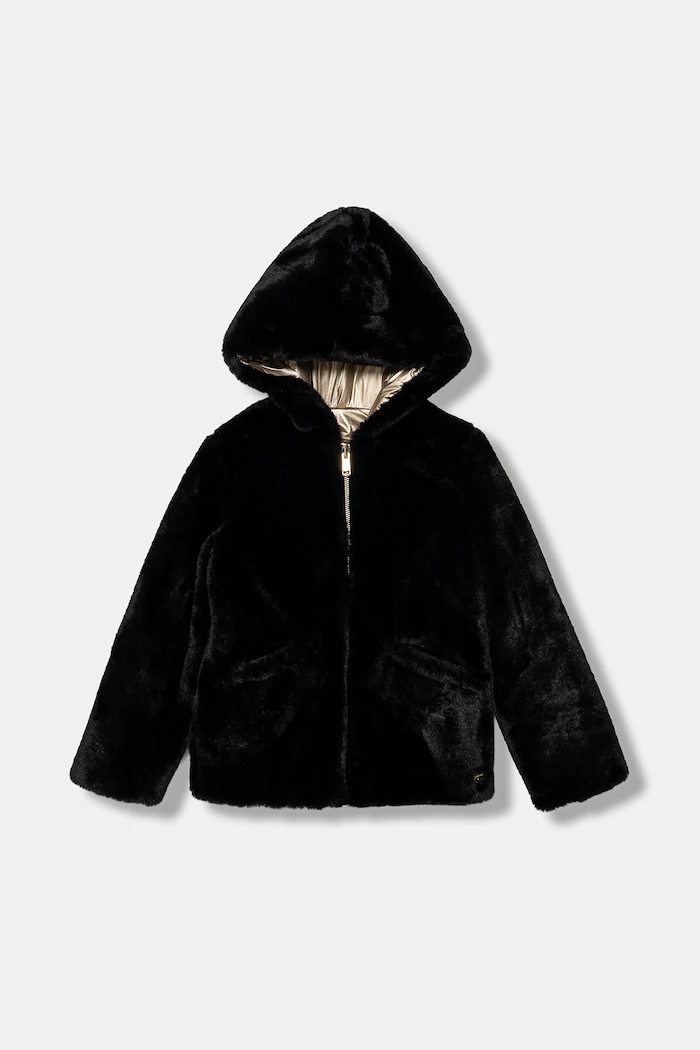 Guess geacă reversibilă pentru copii J5BL25.WHGO0.9BYA negru AW25