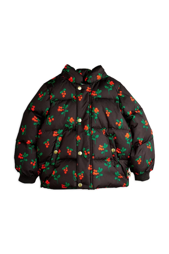 Παιδικό μπουφάν Mini Rodini Lingonberries μαύρο 25710112
