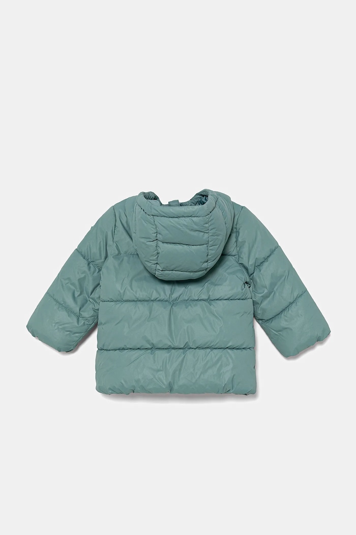 United Colors of Benetton kurtka dziecięca 2NQRGN03V.P.seasonal turkusowy AW25