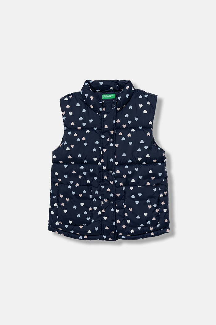 Детски елек United Colors of Benetton с изолация тъмносин 2V3YGJ00O.P.seasonal