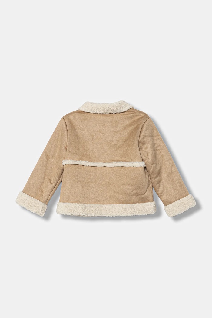 United Colors of Benetton kurtka dziecięca 2JLACN06V.G.Seasonal beżowy AW25