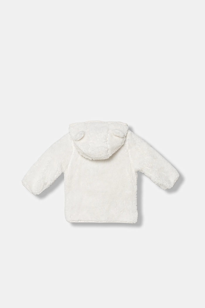 Detská fleecová mikina United Colors of Benetton 36BTA501T.W.Seasonal biela AW25
