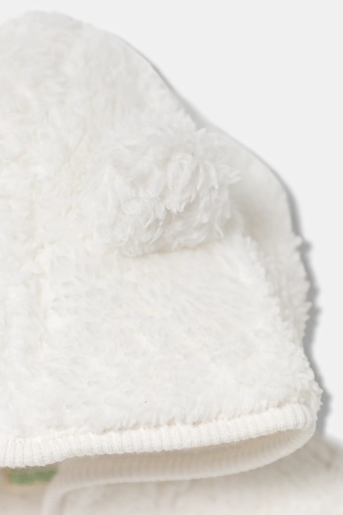 Dievča Detská fleecová mikina United Colors of Benetton 36BTA501T.W.Seasonal biela