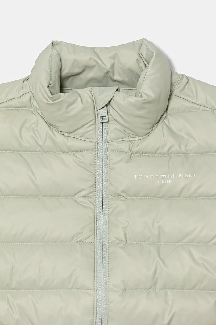 Tommy Hilfiger geacă copii turcoaz KS0KS00652.9BYA