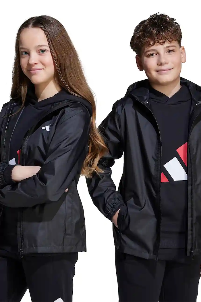 Detská bunda adidas nezateplené čierna JL9046
