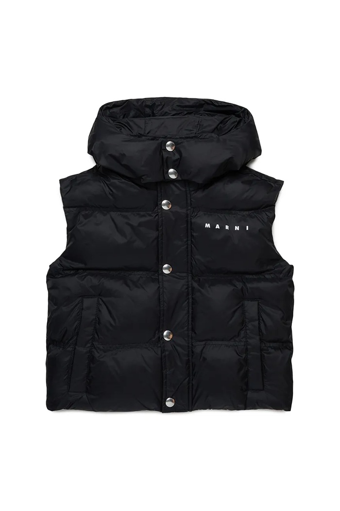 Marni gilet da bambino MJ166U JACKET M01539 nero AW25