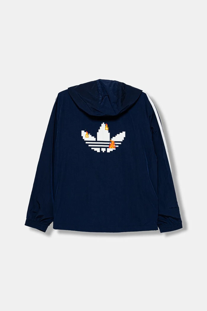 Chlapec Detská bunda adidas Originals MINECRAFT KD9835 tmavomodrá