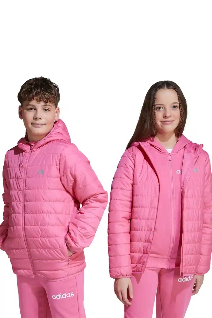 Detská bunda adidas jemné zateplenie ružová JL7445