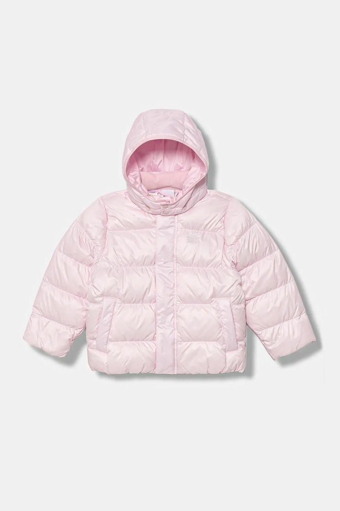 Detská páperová bunda adidas Originals JV8547 ružová AW25
