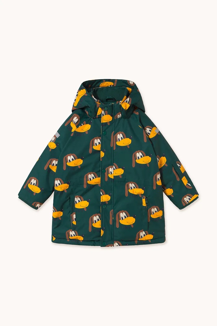 Παιδικό μπουφάν Tinycottons DOGS SNOW JACKET AW25.041 τιρκουάζ AW25