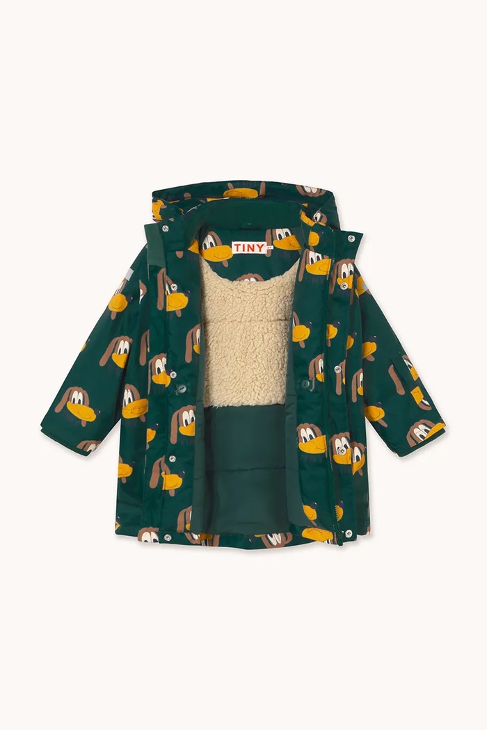 Παιδικό μπουφάν Tinycottons DOGS SNOW JACKET τιρκουάζ AW25.041