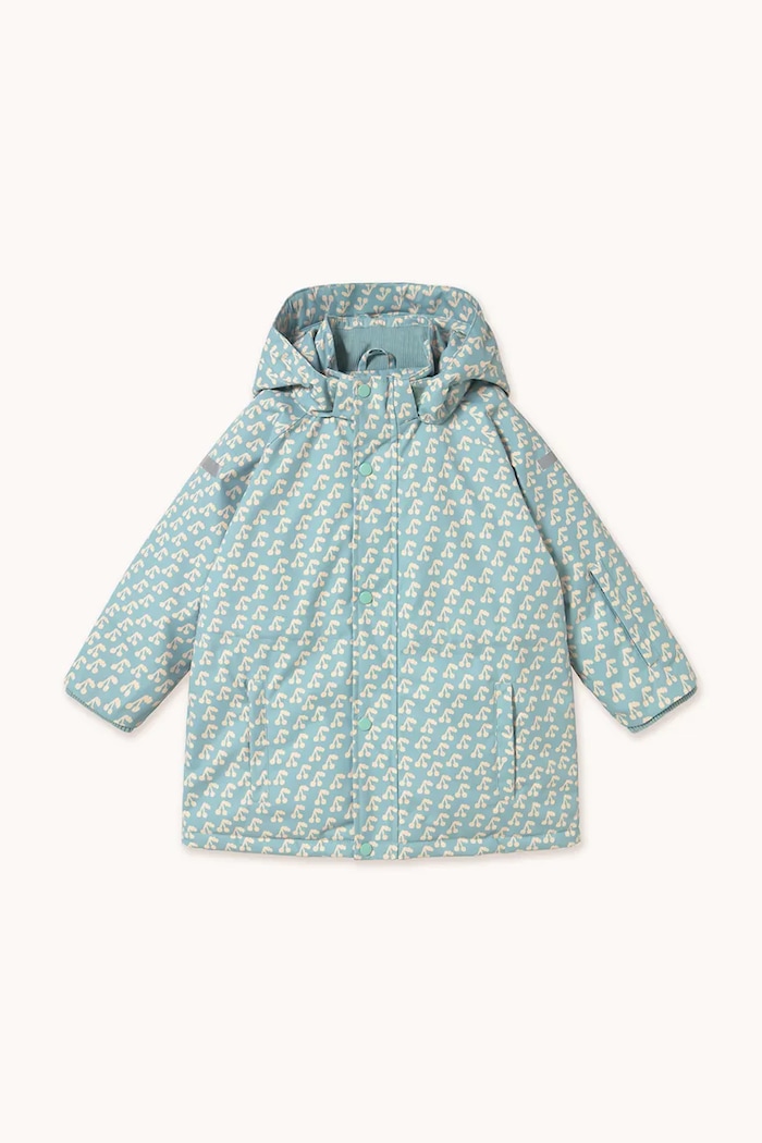 Tinycottons geacă copii CHERRIES SNOW JACKET AW25.051 albastru AW25