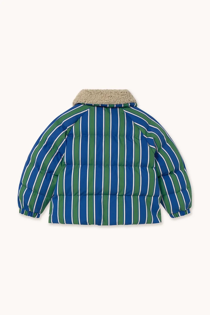 Tinycottons Geacă copii RETRO STRIPES PADDED JACKET AW25.144 albastru AW25