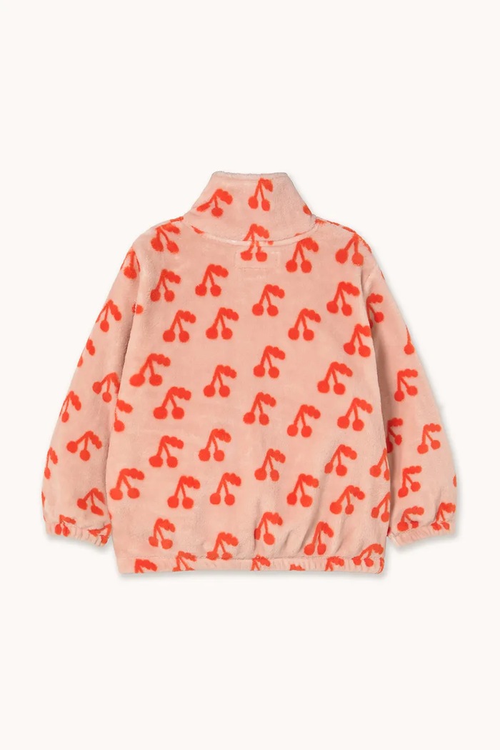 Παιδικό μπουφάν Tinycottons CHERRIES POLAR JACKET AW25.568 πορτοκαλί AW25