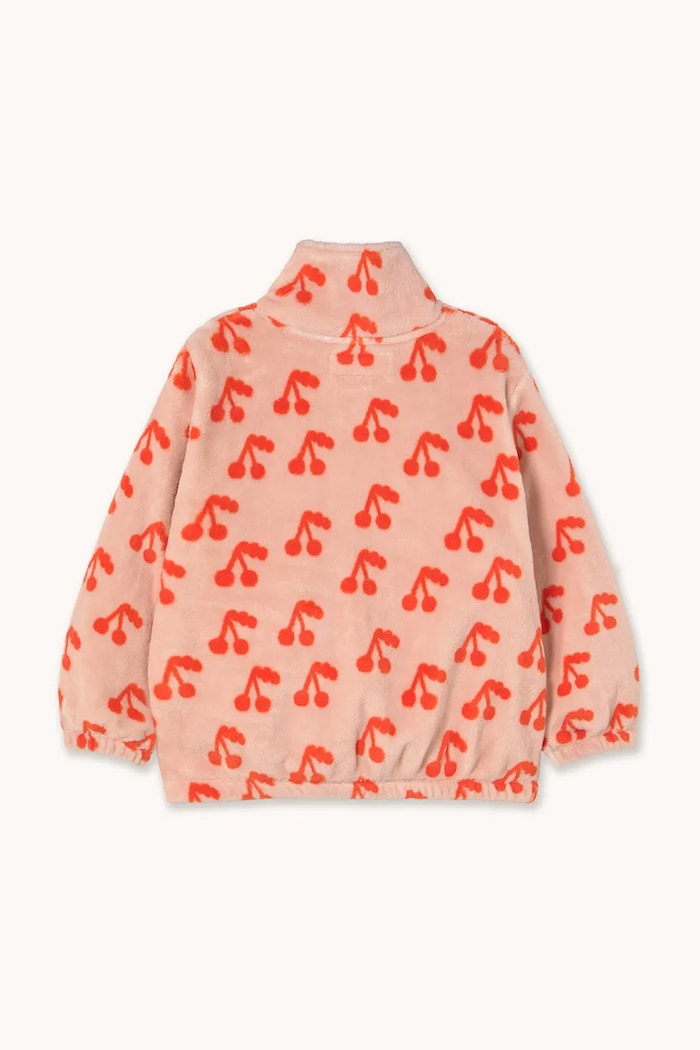 Παιδικό μπουφάν Tinycottons CHERRIES POLAR JACKET AW25.568 πορτοκαλί AW25