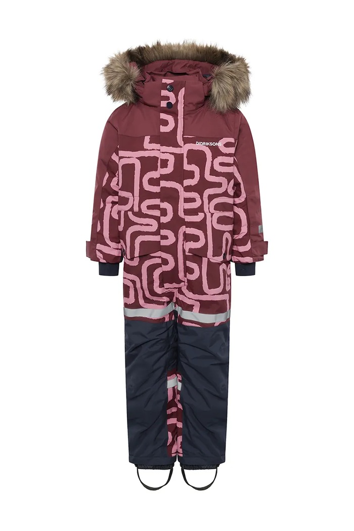 Detský zimný overal Didriksons BJÄRVEN PR K COV 2 505845.9BYA burgundské AW25