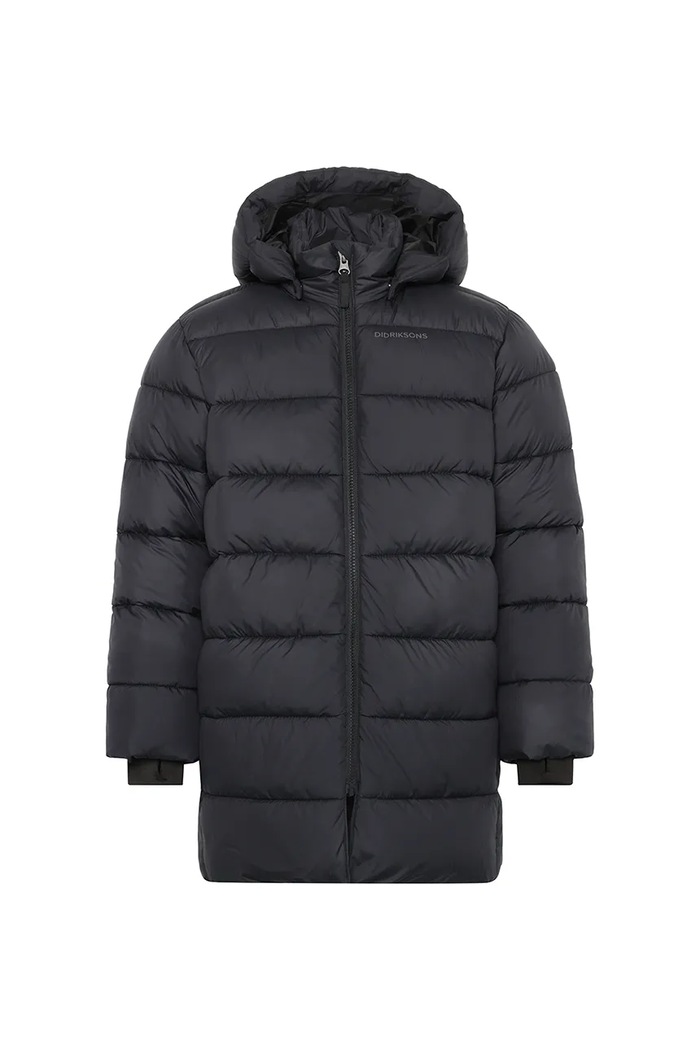 Didriksons geacă SCORIA KIDS PARKA 505856.9BYA negru AW25