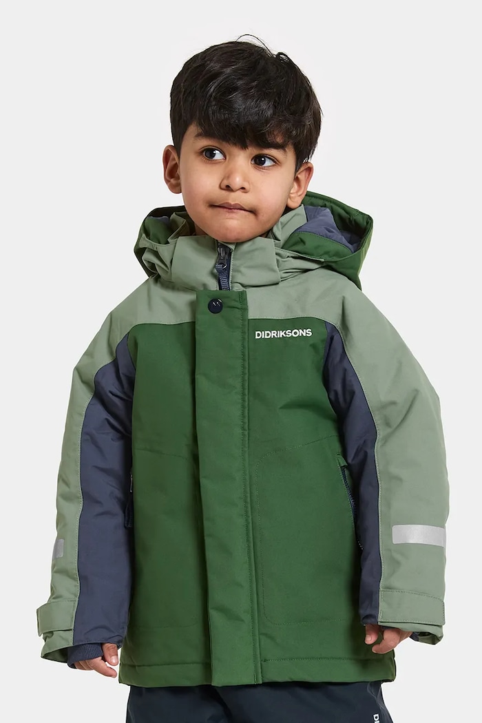 Detská bunda Didriksons NEPTUN KIDS JKT 4 zateplené zelená 505985.9BYA