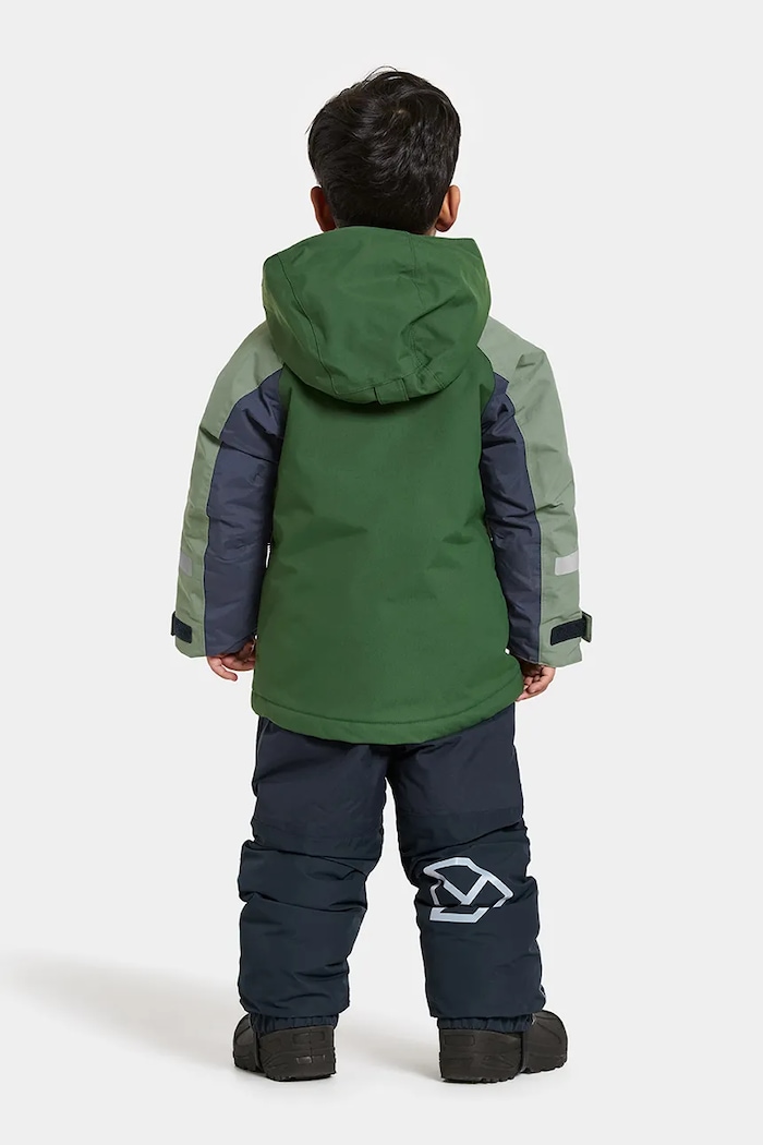 Detská bunda Didriksons NEPTUN KIDS JKT 4 505985.9BYA zelená