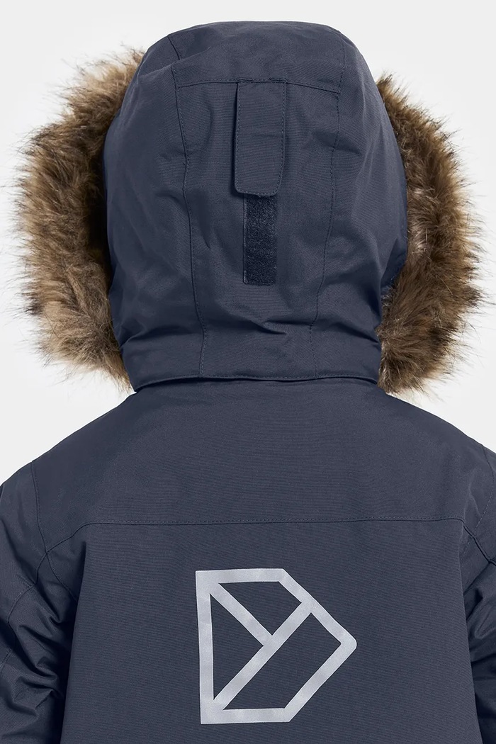 Didriksons kurtka dziecięca BJÄRVEN KIDS PARKA 4 505991.9BYA granatowy