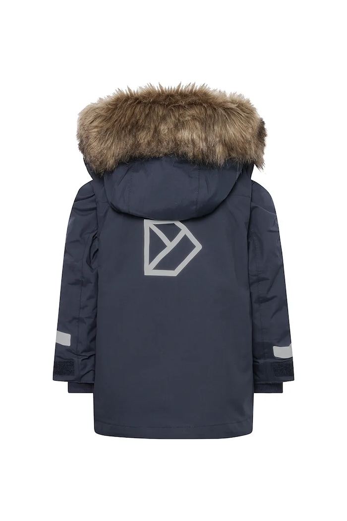 Chłopiec Didriksons kurtka dziecięca BJÄRVEN KIDS PARKA 4 505991.9BYA granatowy