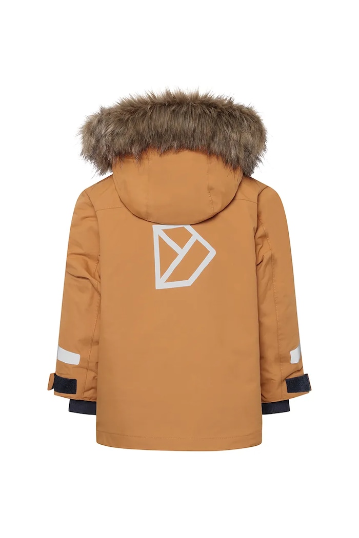Chlapec Detská bunda Didriksons BJÄRVEN KIDS PARKA 4 505991.9BYA hnedá