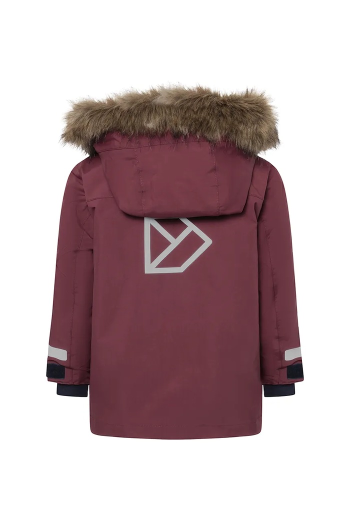 Chlapec Detská bunda Didriksons BJÄRVEN KIDS PARKA 4 505991.9BYA burgundské