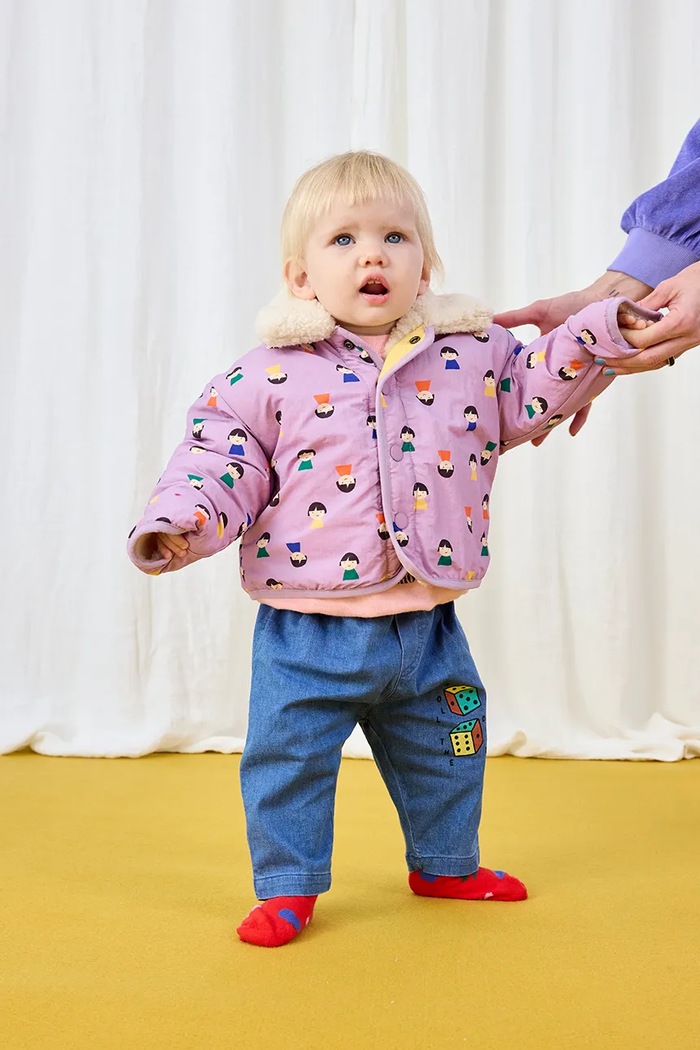 Bobo Choses Kurtka dwustronna niemowlęca Game Pawns 225AB106