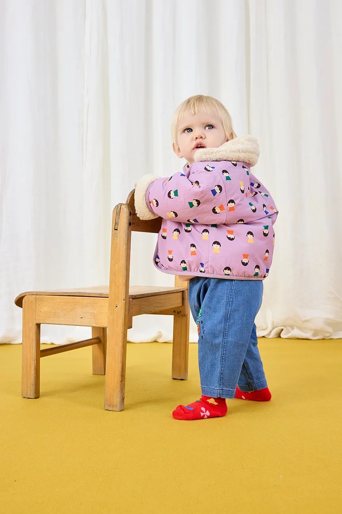 Bobo Choses Kurtka dwustronna niemowlęca Game Pawns 225AB106