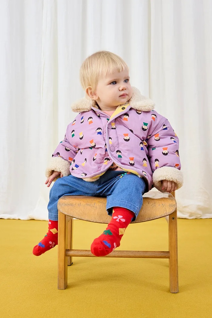 Bobo Choses Kurtka dwustronna niemowlęca Game Pawns 225AB106