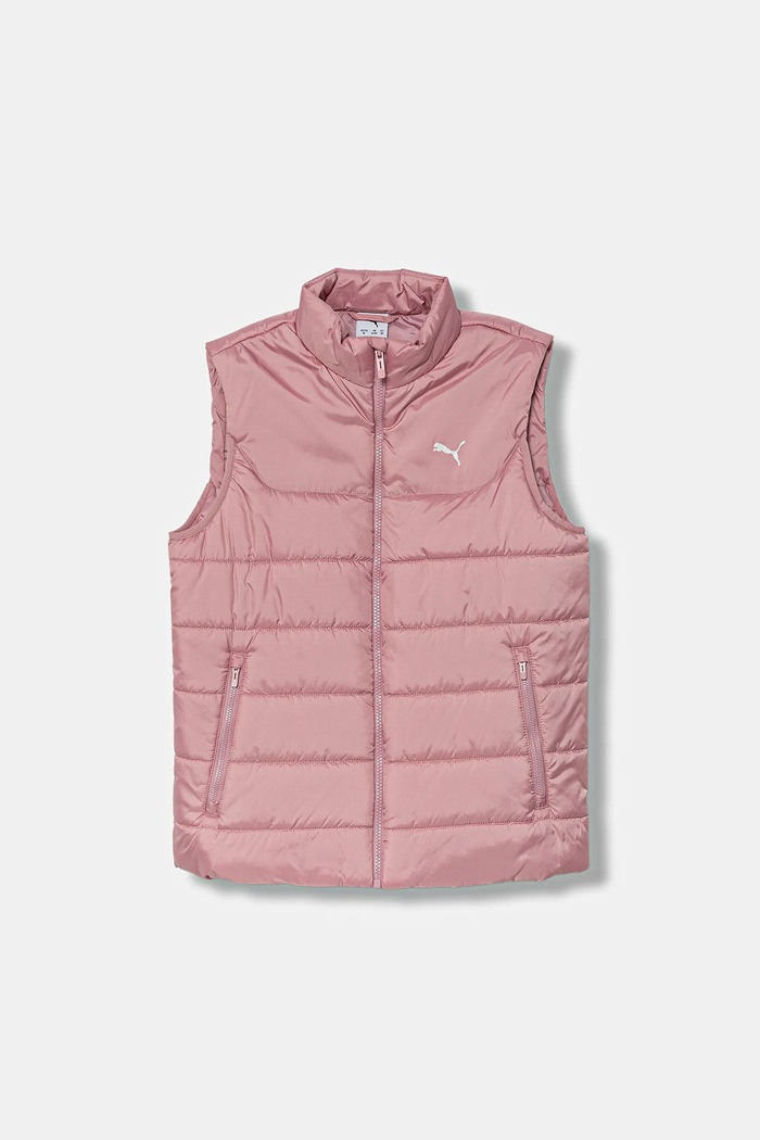 Detská vesta Puma ESS Padded Vest jemné zateplenie ružová 685224