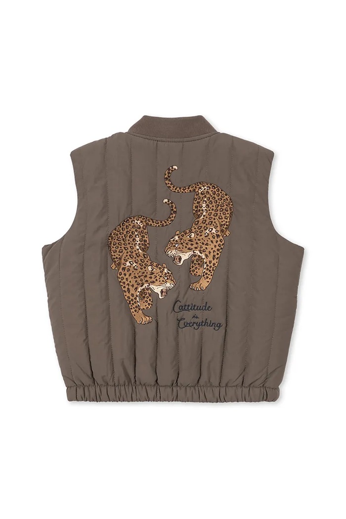 Konges Sløjd gilet da bambino JUNO VEST transitorio verde KS104076.9BYA