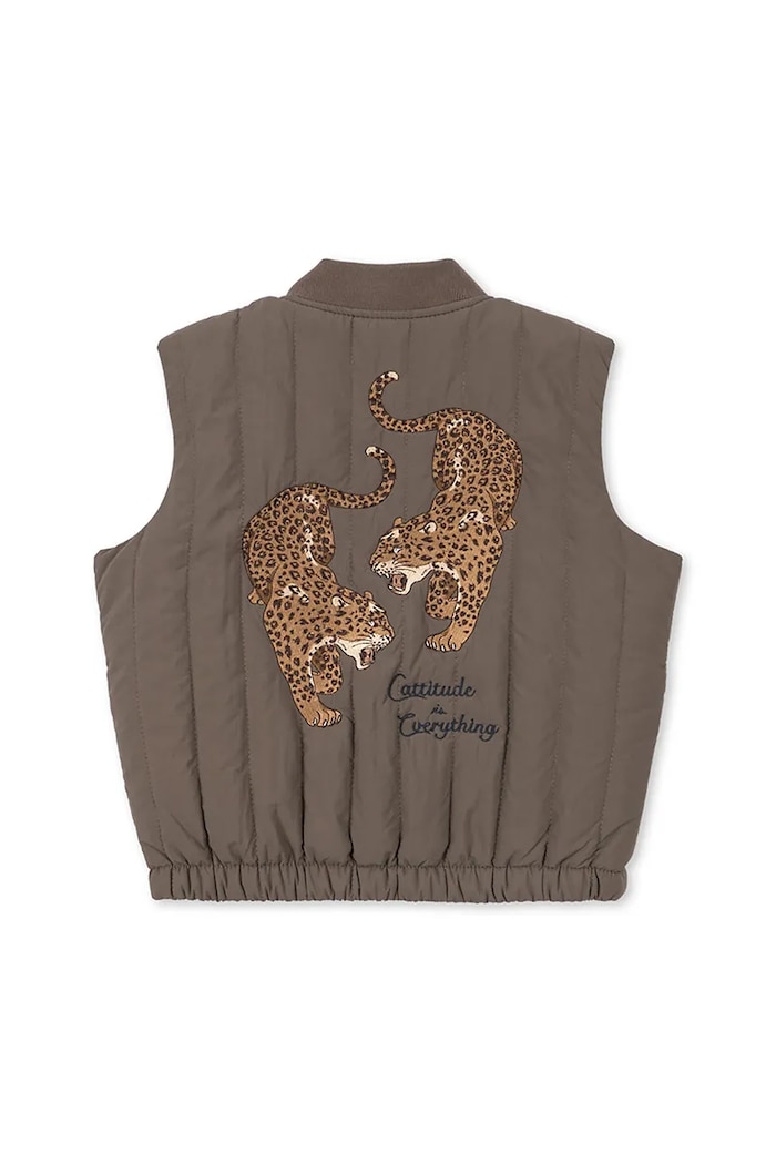 Konges Sløjd gilet da bambino JUNO VEST transitorio verde KS104076.9BYA